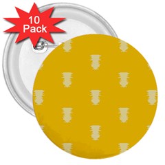 Waveform Disco Wahlin Retina White Yellow Vertical 3  Buttons (10 Pack)  by Mariart