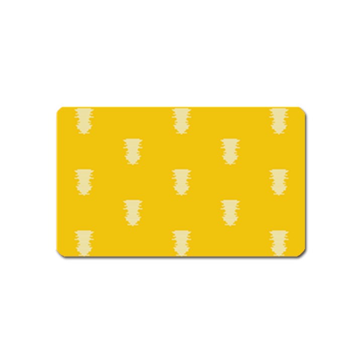 Waveform Disco Wahlin Retina White Yellow Vertical Magnet (Name Card)