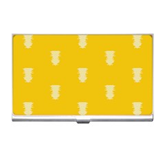 Waveform Disco Wahlin Retina White Yellow Vertical Business Card Holders by Mariart