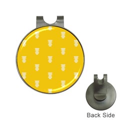 Waveform Disco Wahlin Retina White Yellow Vertical Hat Clips With Golf Markers