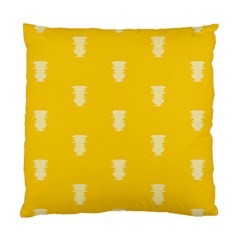 Waveform Disco Wahlin Retina White Yellow Vertical Standard Cushion Case (two Sides) by Mariart