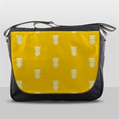 Waveform Disco Wahlin Retina White Yellow Vertical Messenger Bags by Mariart