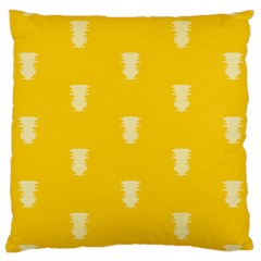 Waveform Disco Wahlin Retina White Yellow Vertical Large Cushion Case (two Sides) by Mariart