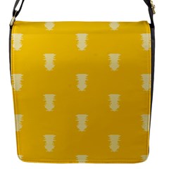 Waveform Disco Wahlin Retina White Yellow Vertical Flap Messenger Bag (s)