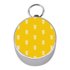 Waveform Disco Wahlin Retina White Yellow Vertical Mini Silver Compasses by Mariart