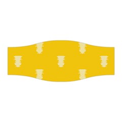 Waveform Disco Wahlin Retina White Yellow Vertical Stretchable Headband by Mariart