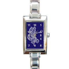 Virgo Zodiac Star Rectangle Italian Charm Watch