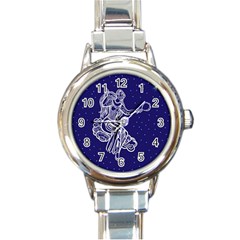 Virgo Zodiac Star Round Italian Charm Watch