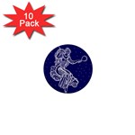 Virgo Zodiac Star 1  Mini Buttons (10 pack)  Front