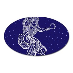 Virgo Zodiac Star Oval Magnet