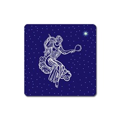 Virgo Zodiac Star Square Magnet