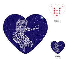 Virgo Zodiac Star Playing Cards (heart)  by Mariart