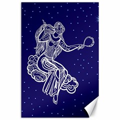 Virgo Zodiac Star Canvas 24  X 36  by Mariart