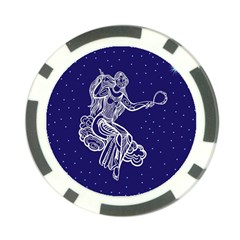 Virgo Zodiac Star Poker Chip Card Guard by Mariart