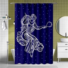 Virgo Zodiac Star Shower Curtain 48  X 72  (small)  by Mariart