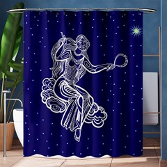 Virgo Zodiac Star Shower Curtain 60  X 72  (medium)  by Mariart