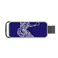 Virgo Zodiac Star Portable Usb Flash (one Side)