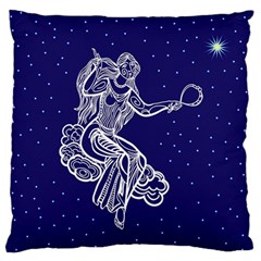 Virgo Zodiac Star Large Flano Cushion Case (one Side)