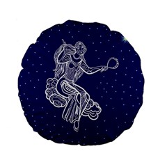 Virgo Zodiac Star Standard 15  Premium Flano Round Cushions by Mariart