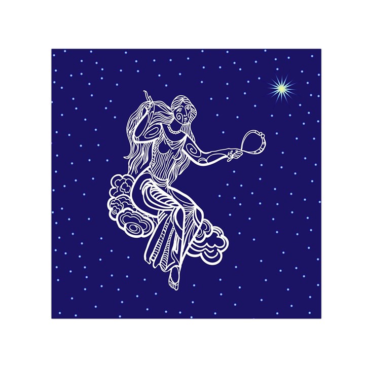 Virgo Zodiac Star Small Satin Scarf (Square)