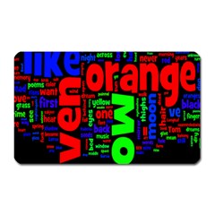 Writing Color Rainbow Magnet (rectangular)