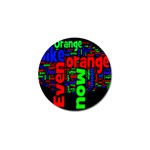 Writing Color Rainbow Golf Ball Marker (4 pack) Front