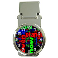 Writing Color Rainbow Money Clip Watches by Mariart