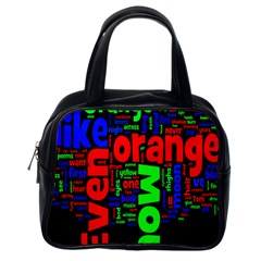 Writing Color Rainbow Classic Handbags (one Side) by Mariart