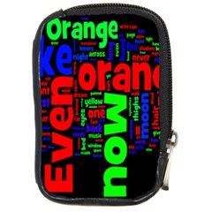 Writing Color Rainbow Compact Camera Cases