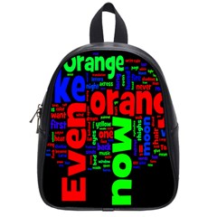 Writing Color Rainbow School Bags (small) 