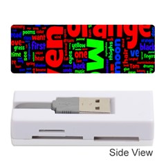 Writing Color Rainbow Memory Card Reader (stick) 