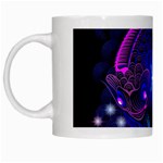 Sign Pisces Zodiac White Mugs Left