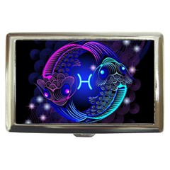 Sign Pisces Zodiac Cigarette Money Cases by Mariart