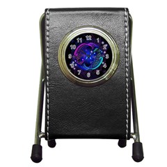 Sign Pisces Zodiac Pen Holder Desk Clocks by Mariart