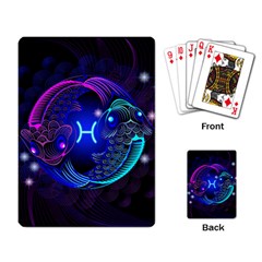 Sign Pisces Zodiac Playing Card by Mariart