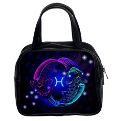 Sign Pisces Zodiac Classic Handbags (2 Sides)