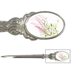 Sunflower Flower Floral Leaf Line Wave Chevron Pink Letter Openers by Mariart