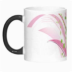 Sunflower Flower Floral Leaf Line Wave Chevron Pink Morph Mugs by Mariart