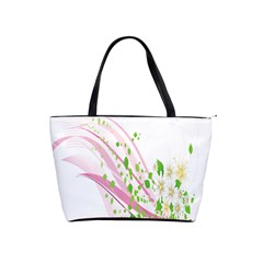 Sunflower Flower Floral Leaf Line Wave Chevron Pink Shoulder Handbags by Mariart