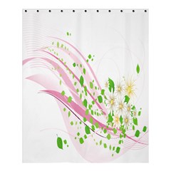 Sunflower Flower Floral Leaf Line Wave Chevron Pink Shower Curtain 60  X 72  (medium)  by Mariart