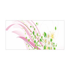 Sunflower Flower Floral Leaf Line Wave Chevron Pink Yoga Headband by Mariart