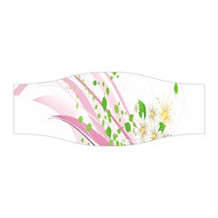 Sunflower Flower Floral Leaf Line Wave Chevron Pink Stretchable Headband by Mariart