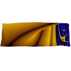 Waves Wave Chevron Gold Blue Paint Space Sky Body Pillow Case Dakimakura (two Sides) by Mariart