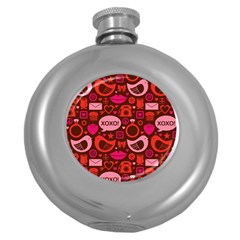 Xoxo! Round Hip Flask (5 Oz) by Nexatart