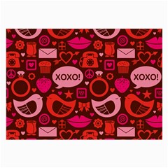 Xoxo! Large Glasses Cloth (2-side) by Nexatart