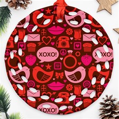 Xoxo! Ornament (round Filigree) by Nexatart