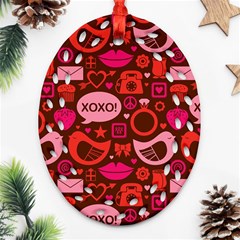 Xoxo! Ornament (oval Filigree) by Nexatart