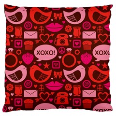 Xoxo! Large Cushion Case (one Side) by Nexatart