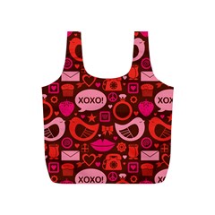 Xoxo! Full Print Recycle Bags (s)  by Nexatart