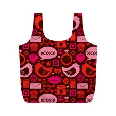 Xoxo! Full Print Recycle Bags (m)  by Nexatart